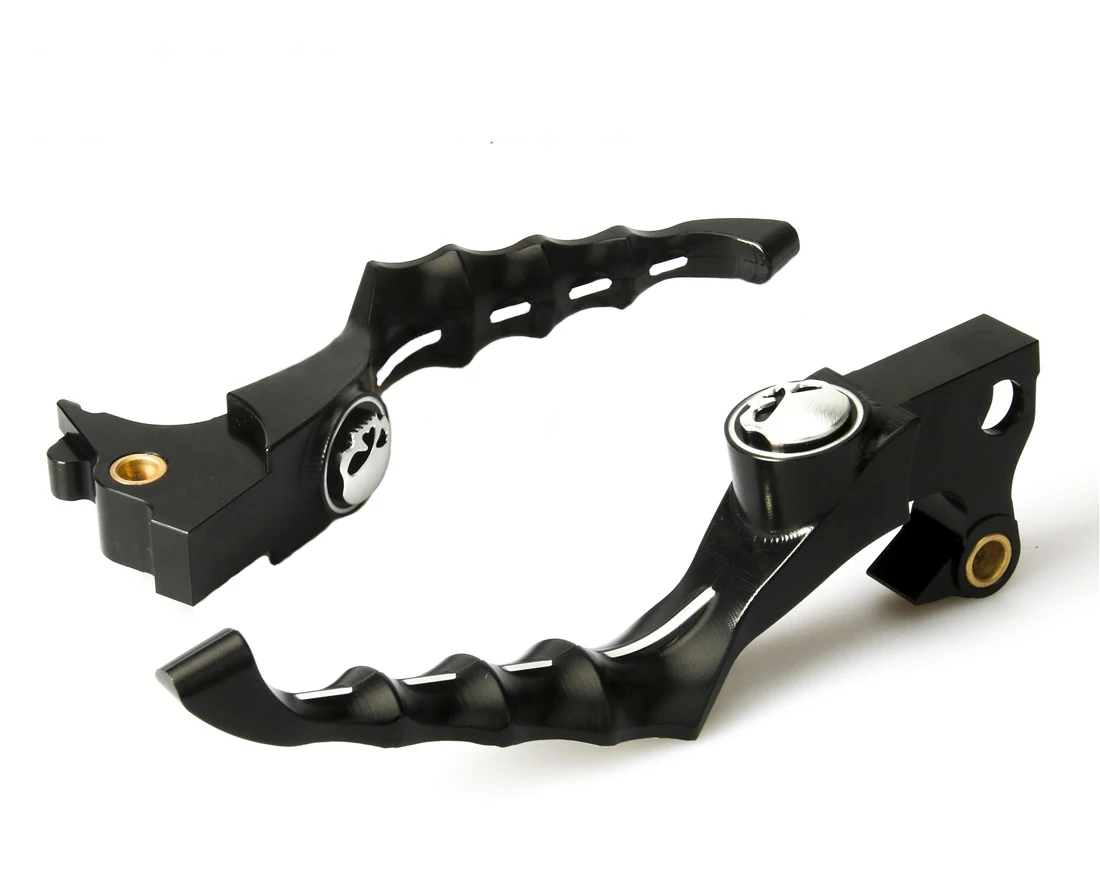 Cnc Skull Head Hand Brake Clutch Lever for 883 Xl1200 48 Sportster 2014-up 6061 T6 Aluminum