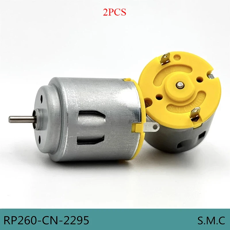 2PCS RP260-CN/2295 Mini R260 Motor 7.4V 17000RPM High Speed Carbon Brush Toy Car Model Motor