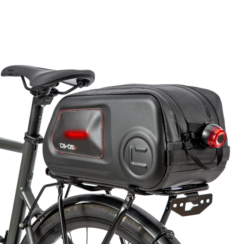 

Заводская водонепроницаемая сумка из ЭВА емкостью 9 л для горного дорожного велосипеда с твердым корпусом для хранения велосипедного седла, сумка с двойной молнией для езды на велосипеде