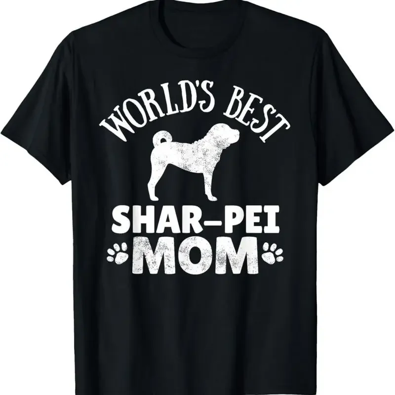 Shar Pei Mom T Shirt Dog Walking Outfit