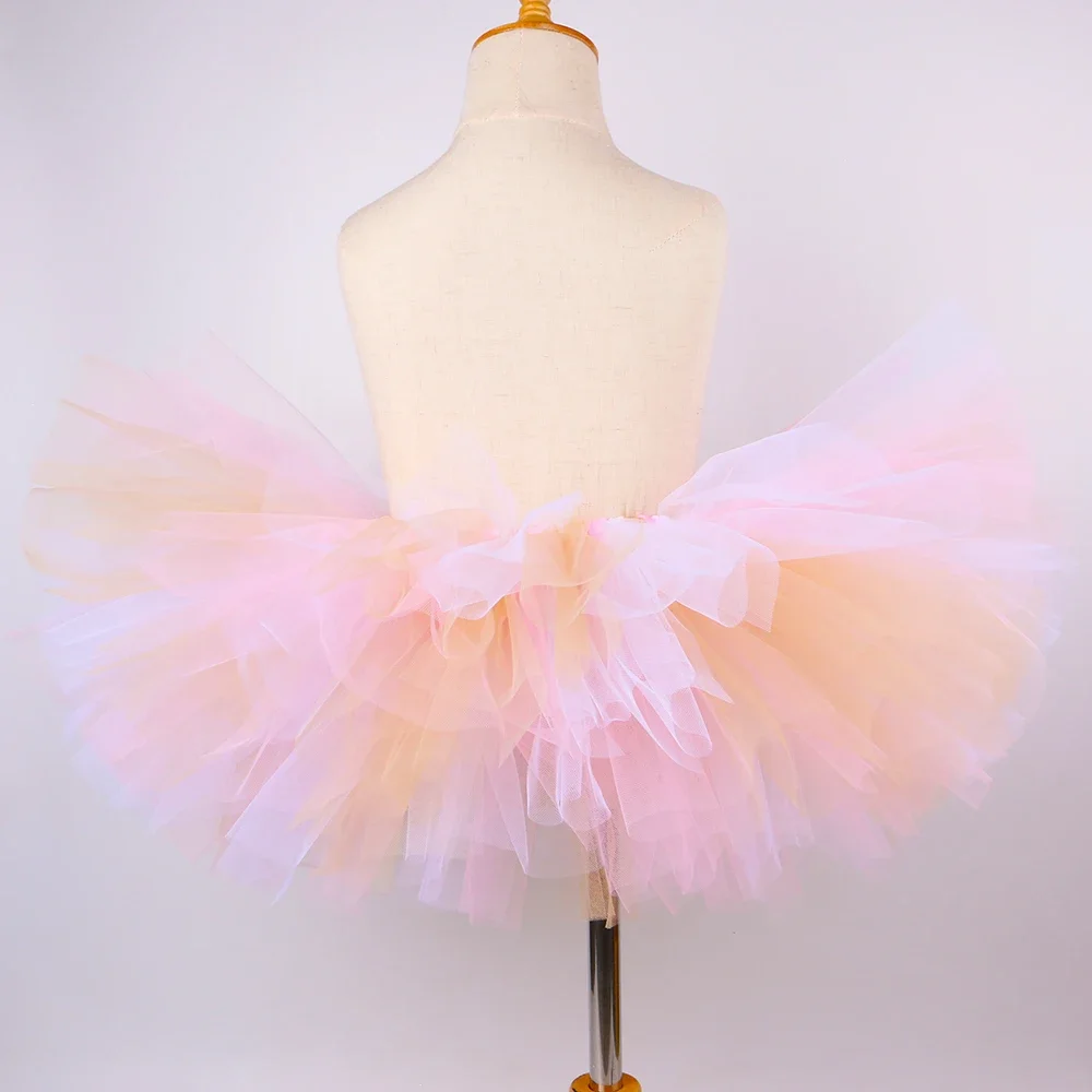 Baby Girls Easter Bunny Tutu Skirt Costume Fluffy Pink Tutu Toddler Girls Mini Tulle Skirts Rabbit Dress Up Outfit  Clothes view 4
