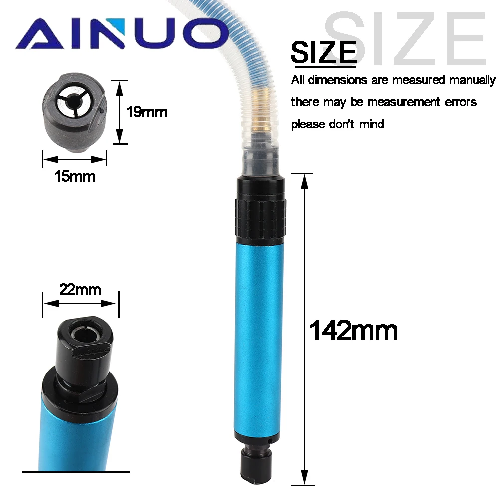 Mini Air Grinder Set Pencil Type Air Micro Die Grinder Pneumatic Engraving Pen Handheld Carving Grinding Polishing Tool