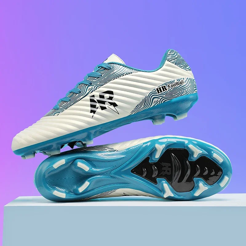 

New Men Soccer Shoes Grass Sport Training Ankle Kids Futsal TF/FG Football Boots Indoor Cleats Match Hot-selling High-quality