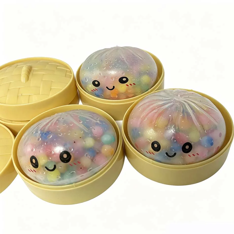 New Simulation Flash Dumpling Pressure Ball Slow Rebound Soft Pinch Decompression Toy Office Desk Decor Birthday Gift Adult