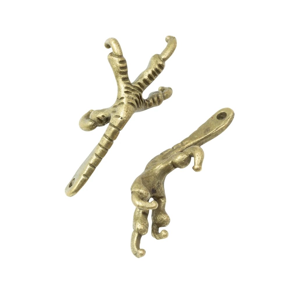 10-25 pieces of retro metal zinc alloy paw pendant for DIY handmade jewelry necklace making 4072