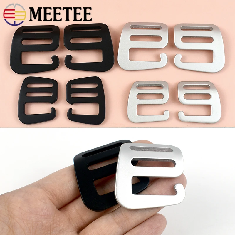 

5/10Pcs 20/25mm Metal G Hook Buckles Bag Strap Tri-Glide Slider Adjust Buckle Webbing Connection Clasp DIY Hardware Accessories
