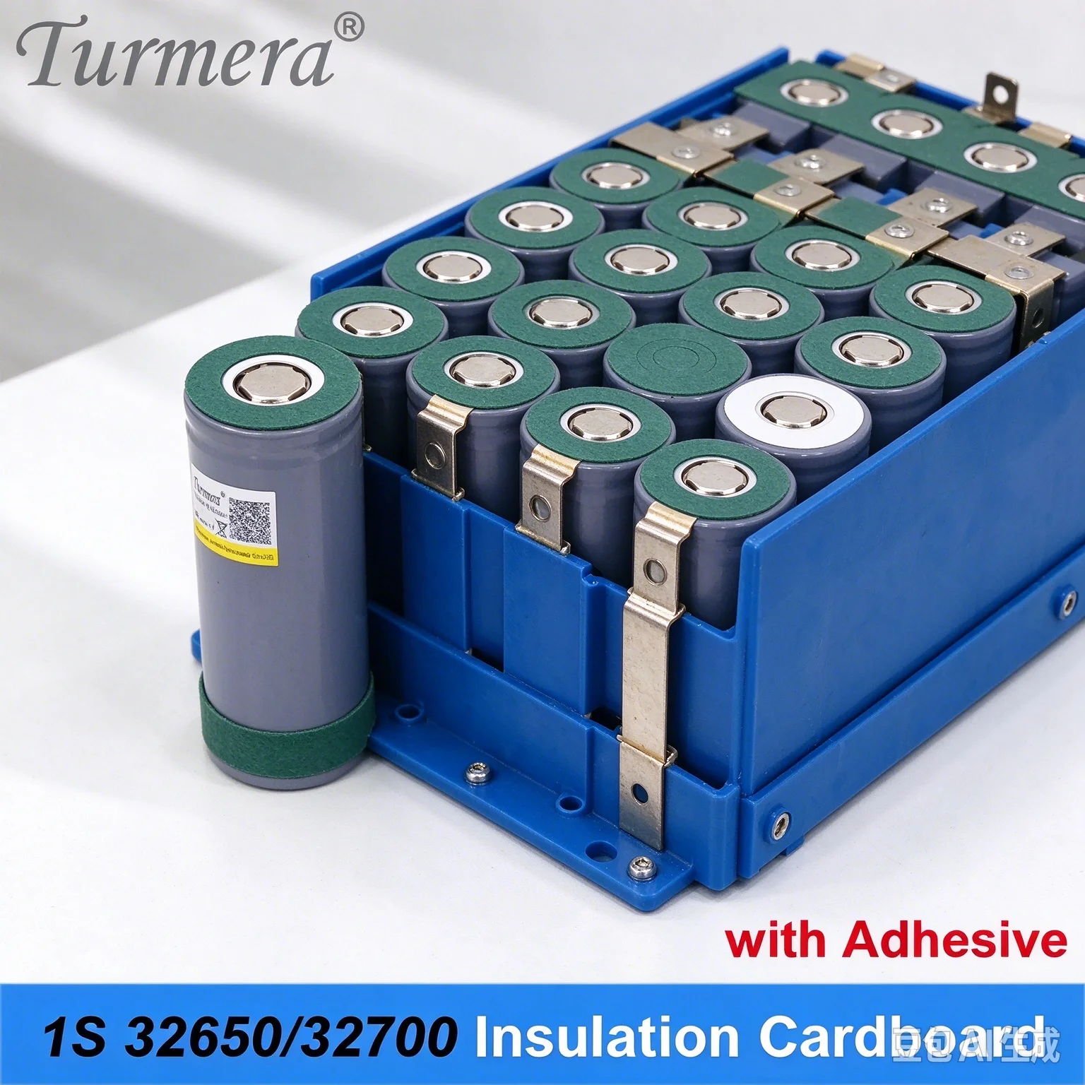 1S 32650 32700 Lifepo4 Battery Insulation cardboard 36Pieces with Adhesive for 32650 Battery Pack Insulating Glue Patch Positive