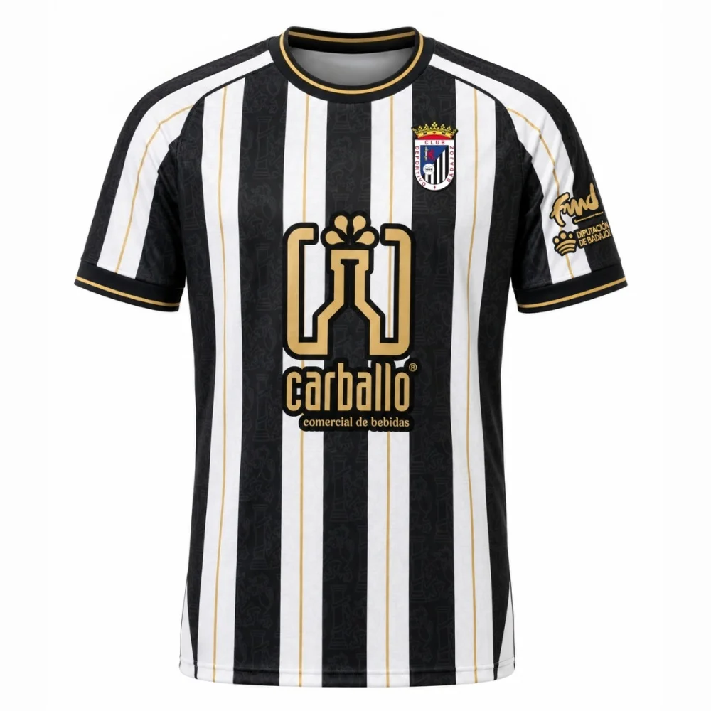 Neue Saison Badajoz 3D-Druck-Trikot Herren Sport Atmungsaktives Schnelltrocknendes Kurzarm-T-Shirt Familien-Partnerlook – Detail 5