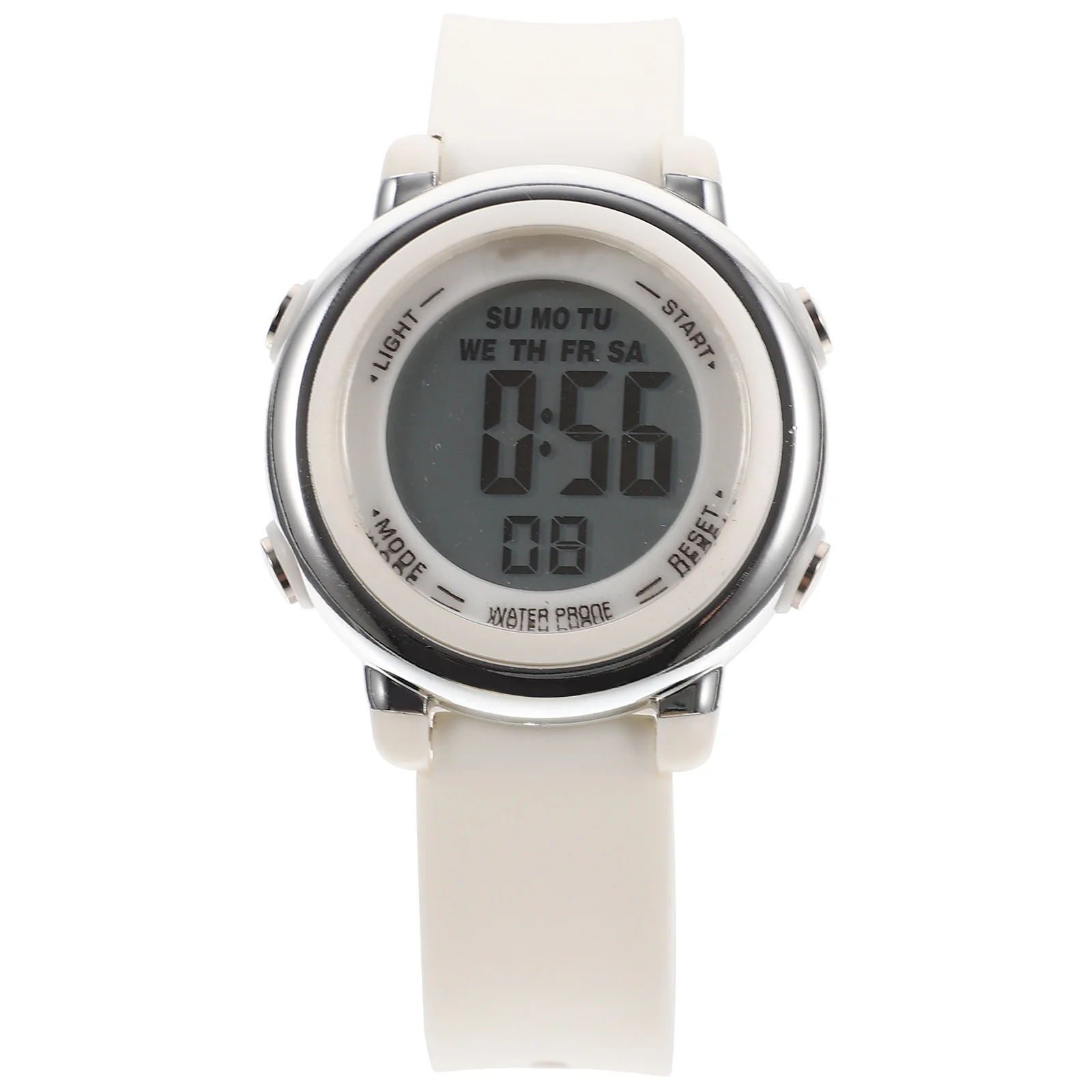 ساعة إلكترونية مع ضوء ليلي، شاشة رقمية مقاومة للماء، حزام قابل للتعديل، مريح وصديق للبشرة