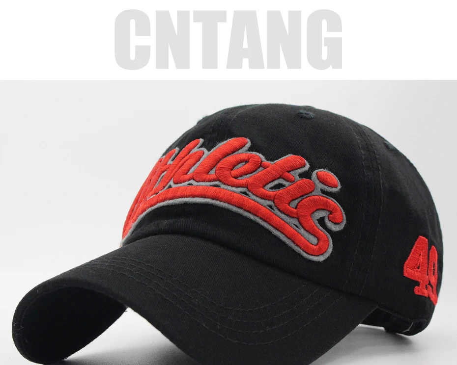 Große Brief Stickerei Baseball Kappe Männer Sommer Casual Frauen Mode Snapback Baumwolle Caps Visier Hip Hop Hut Herbst Einstellbar – Detail 1