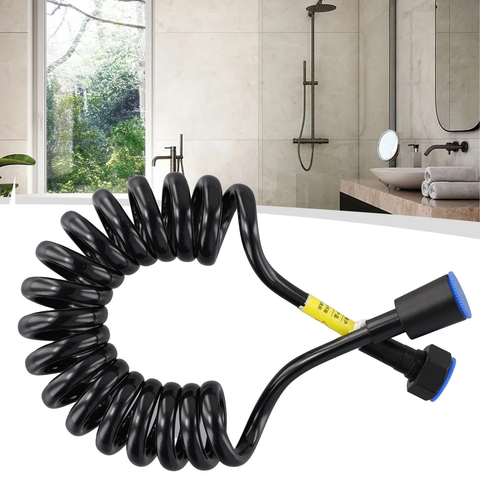 2M Telescopic Shower Hose Flexible Retractable Spring Telephone Line Water Plumbing Toilet Bidet Sprayer Bathroom Accessries