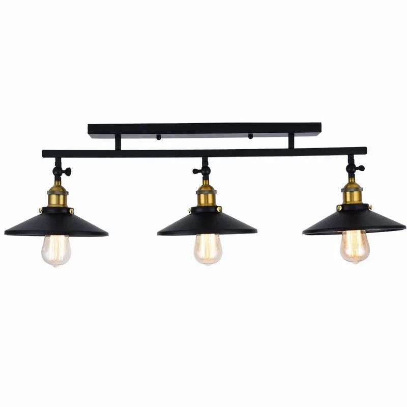 American style retro bar hot pot restaurant Chandelier Light industrial three heads Dining Room Living Room Kitchen Pendant Lamp