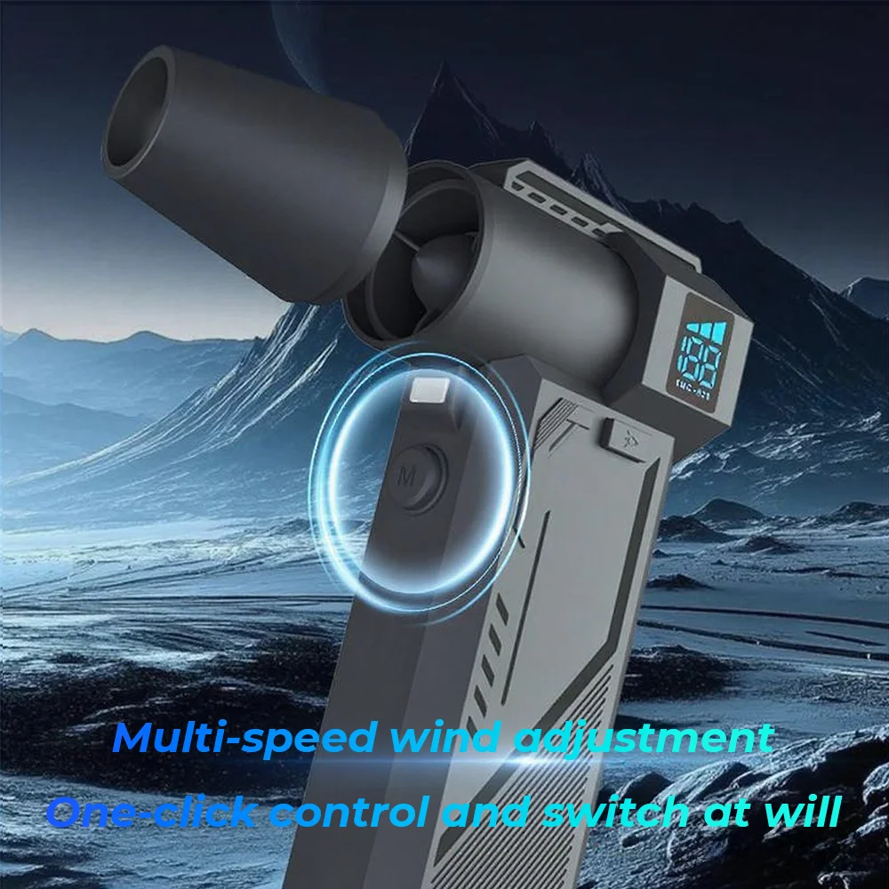 터보 제트 송풍기 990000RPM 브러시리스 모터 강력한 공기 송풍기 10000mAh 디지털 디스플레이 강한 바람 고속 터보 팬
