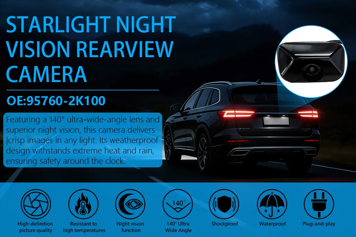 Auto-Parkassistent-Rückfahrkamera 95760-2K100 Passend für KIA Soul 2012-2013 Ersetzt 957602K100 Rückfahrkamera – Detail 1