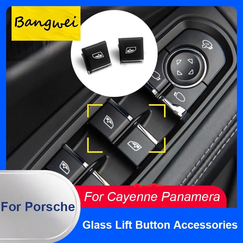 

For Porsche Macan 2014-2021 Panamera 2010-2023 Cayenne 2011-2023 Plastic Driver Side Window Lifter Switch Button Replacement