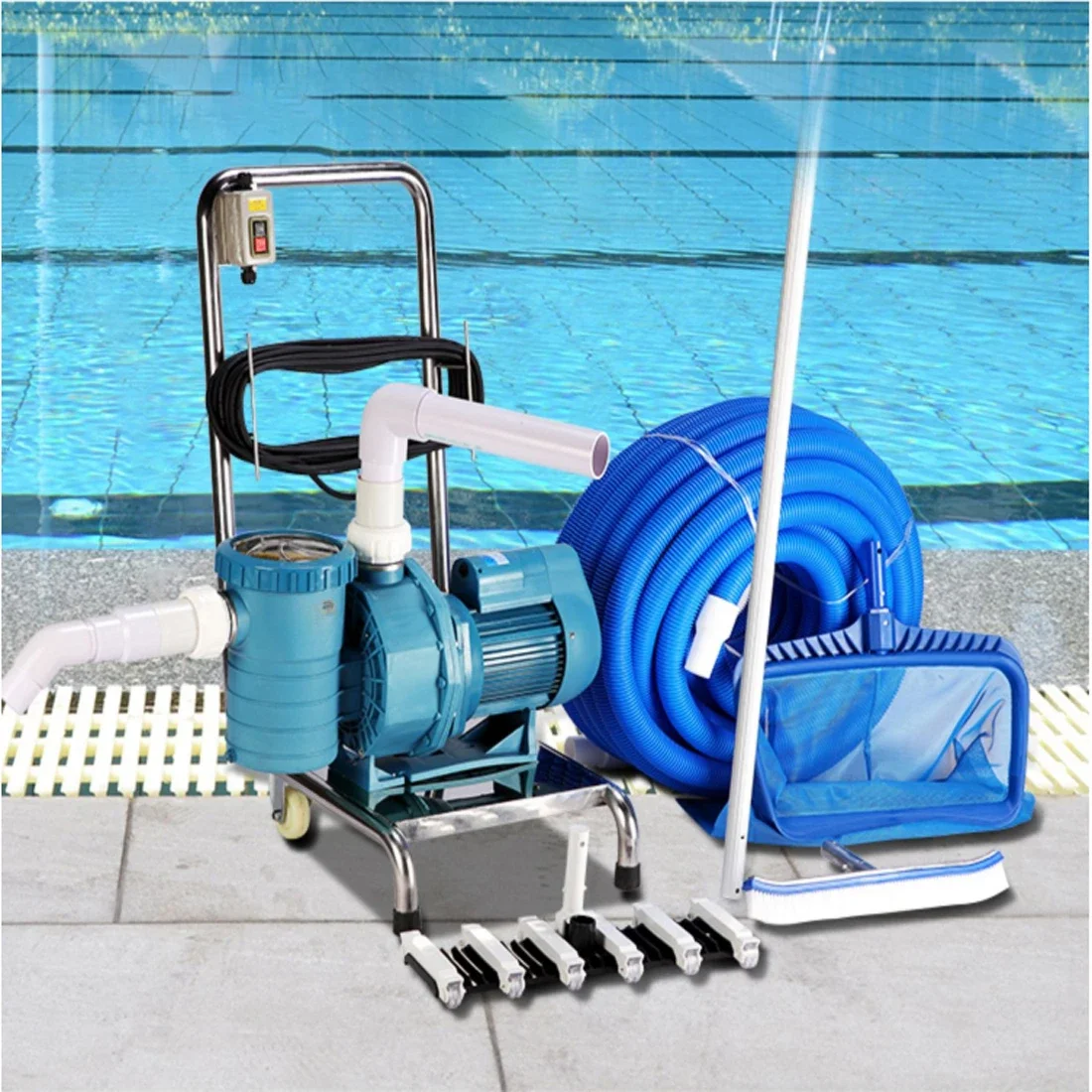 Swimming Pool Suction Machine Water Pump Manual Cleaning Machine Equipment Fish Pond Underwater Vacuum Cleaner