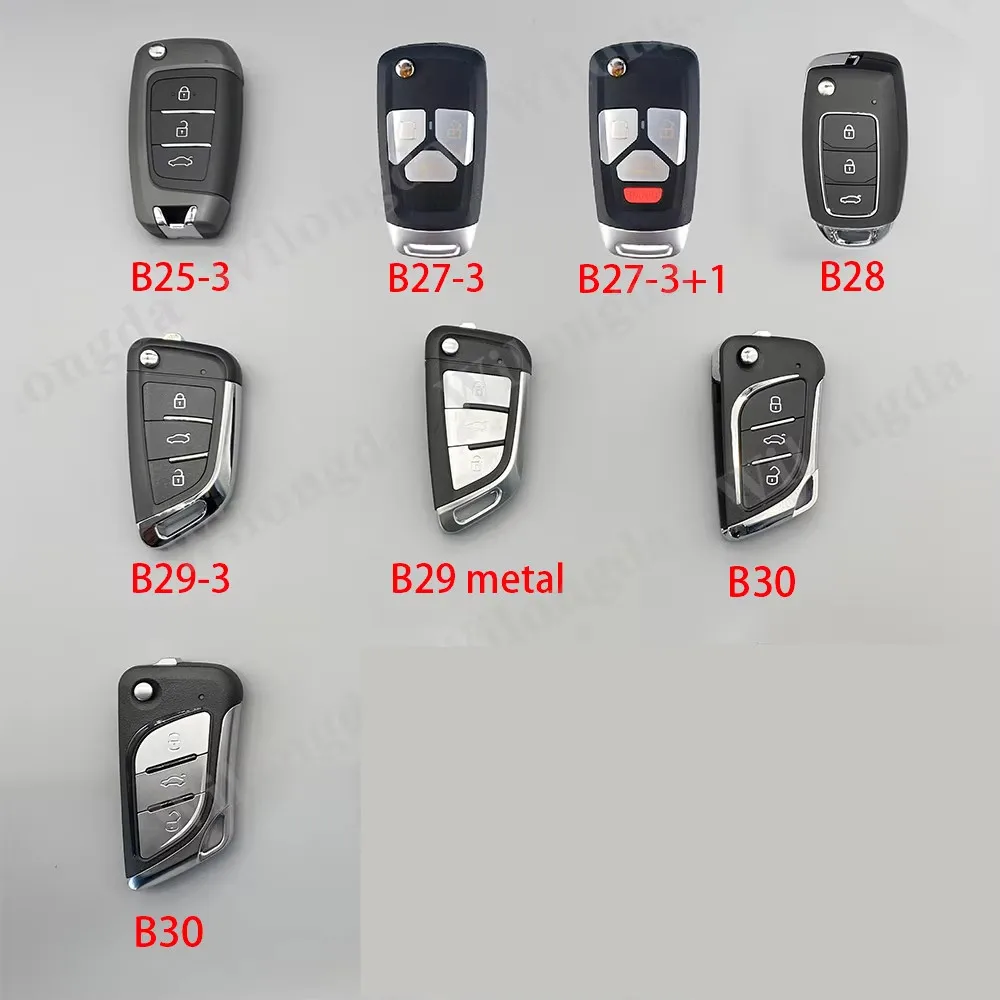 3 piezas de llaves remotas KEYDIY serie B KD B25 B28 B29 B30 de metal para KD900 KD-X2 KD-MAX