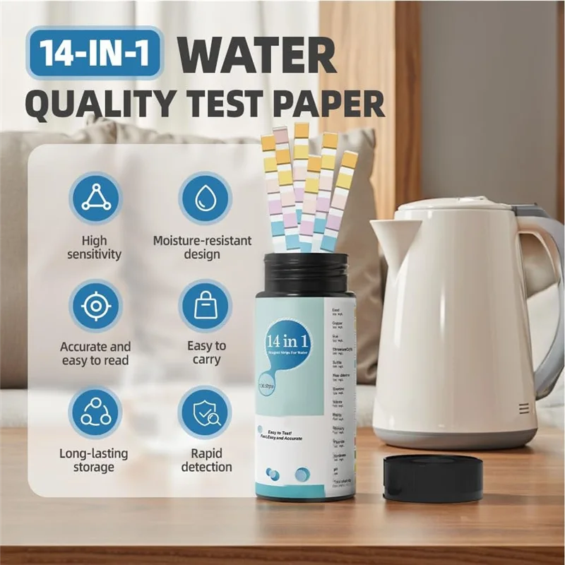 ABBP-14-In-1 Water Test Kit For Tap, Home Water Testing Kits For Drinking Water, Water Hardness Test Kit