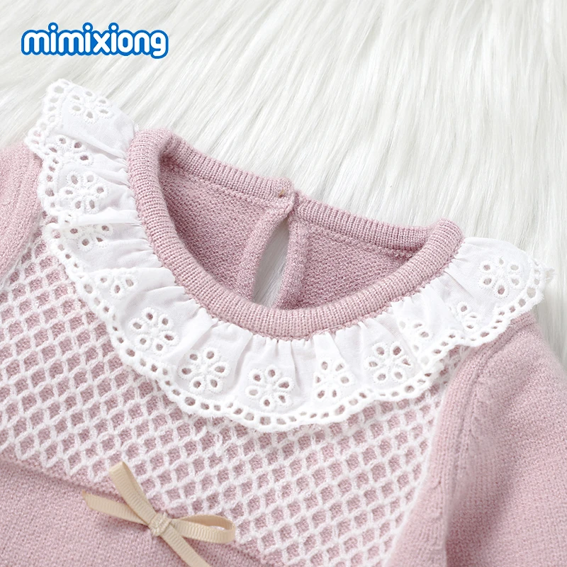 Baby Girl Clothes Set Autumn Pink Long Sleeves Sweaters Shirts+Pants Newborn Infant Outfits 2pcs Toddler Winter Outwear Costumes