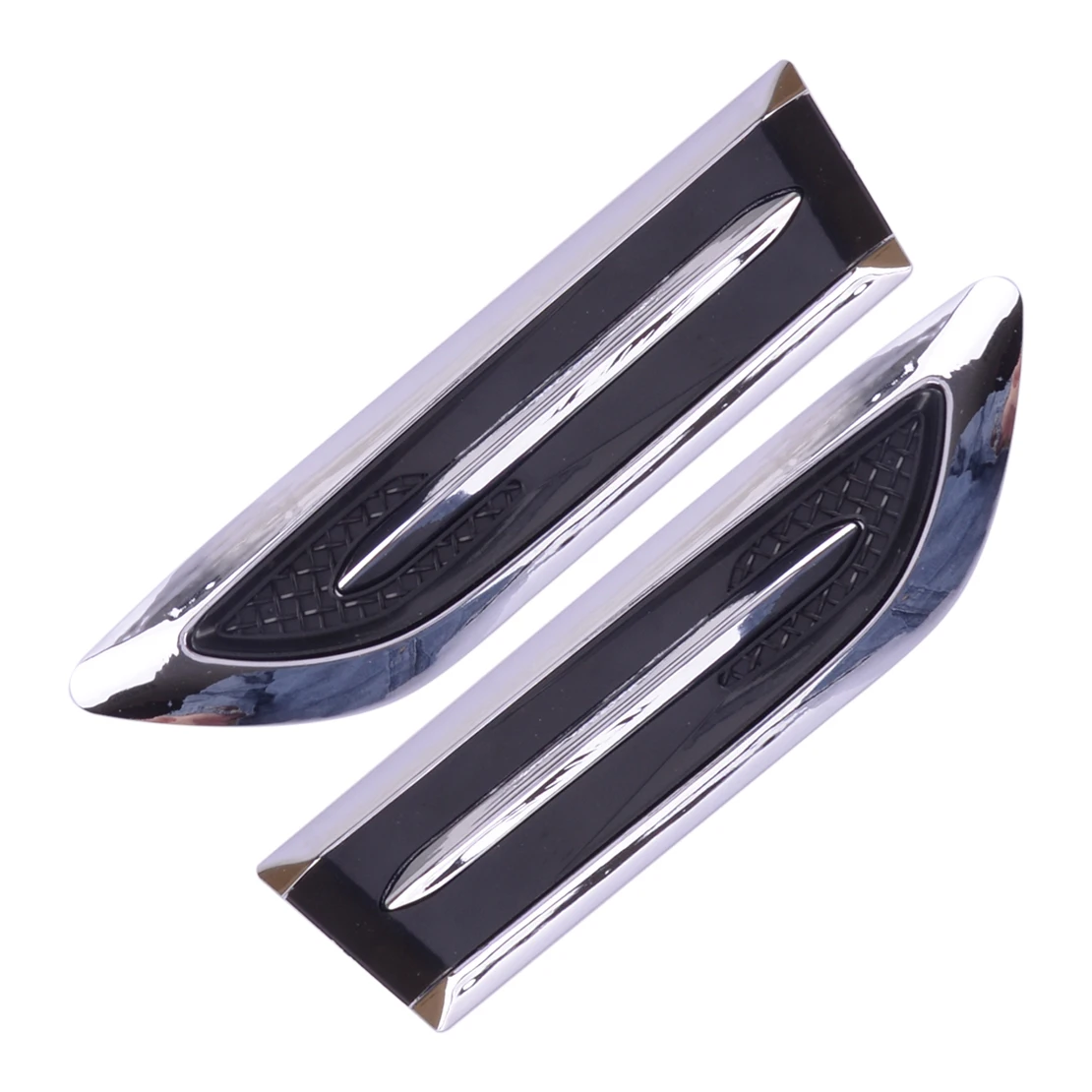 

1 пара универсальных декоративных наклеек-эмблем на боковые крылья автомобиля (левая и правая сторона), ABS-пластик