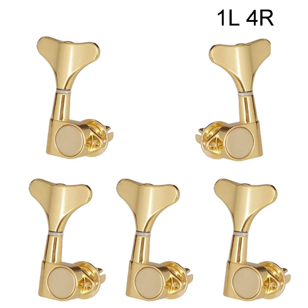 5-Piece Bass Pegs Set with Robust Internal Gear System Engineered for Smooth Operation and Long-Term Tuning Accuracy