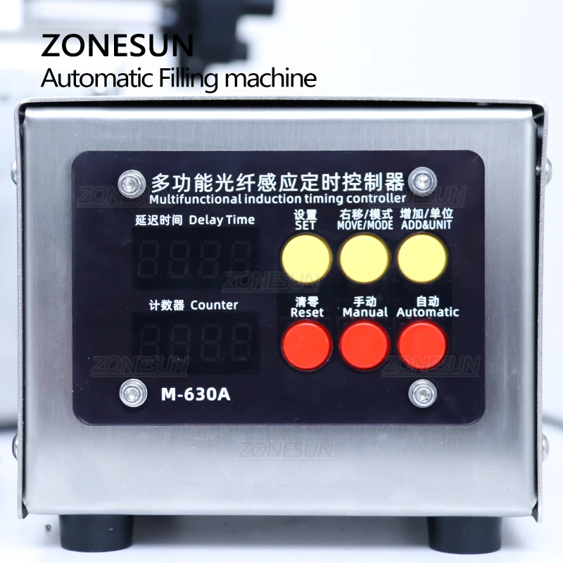 ZONESUN ZS-DTYT2L Pneumatic Liquid Filling Machine 2 Heads Digital Control Beverage Juice Bottle Filler With Conveyor Belt