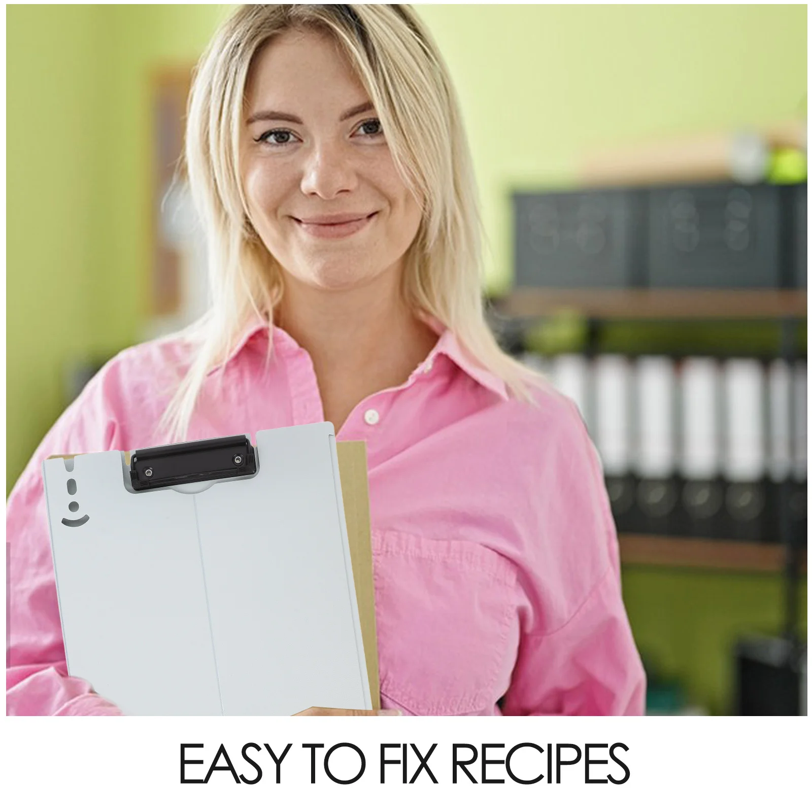 Multi-Function Foldable Clipboard Folder Kitchen Clipboard Recipe Document Writing Board Portable Office File Organizer