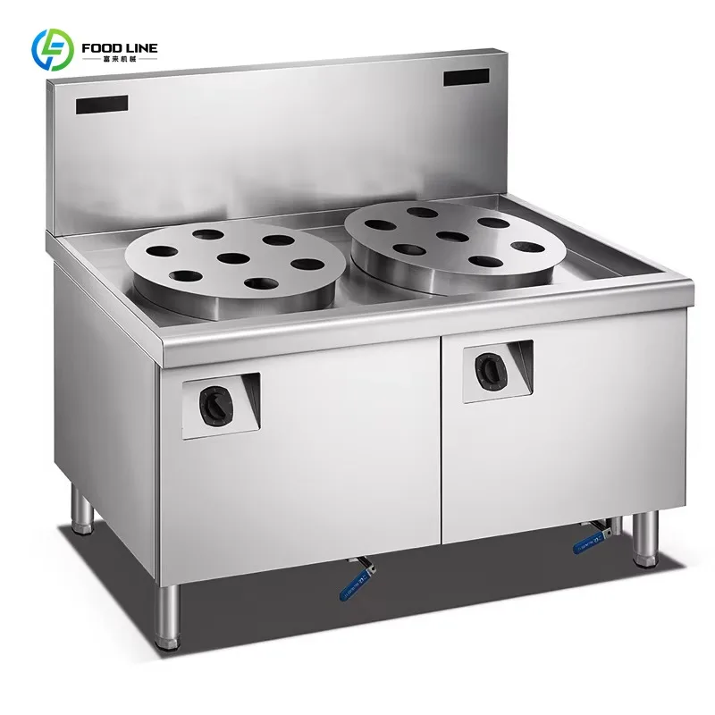 Customized High Efficiency Commercial 380V Double Burner Dim Sum Steamer Stainless Steel Restaurant Kitchen Equipment
