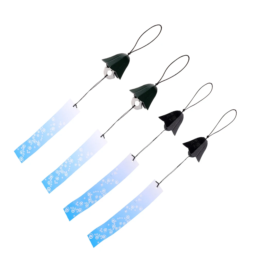

4 Pcs Iron Wind Bells Japanese Style Garden Decorative Chimes Balcony Pendants Retro Flower Wind Chime Gifts Home Long Serving