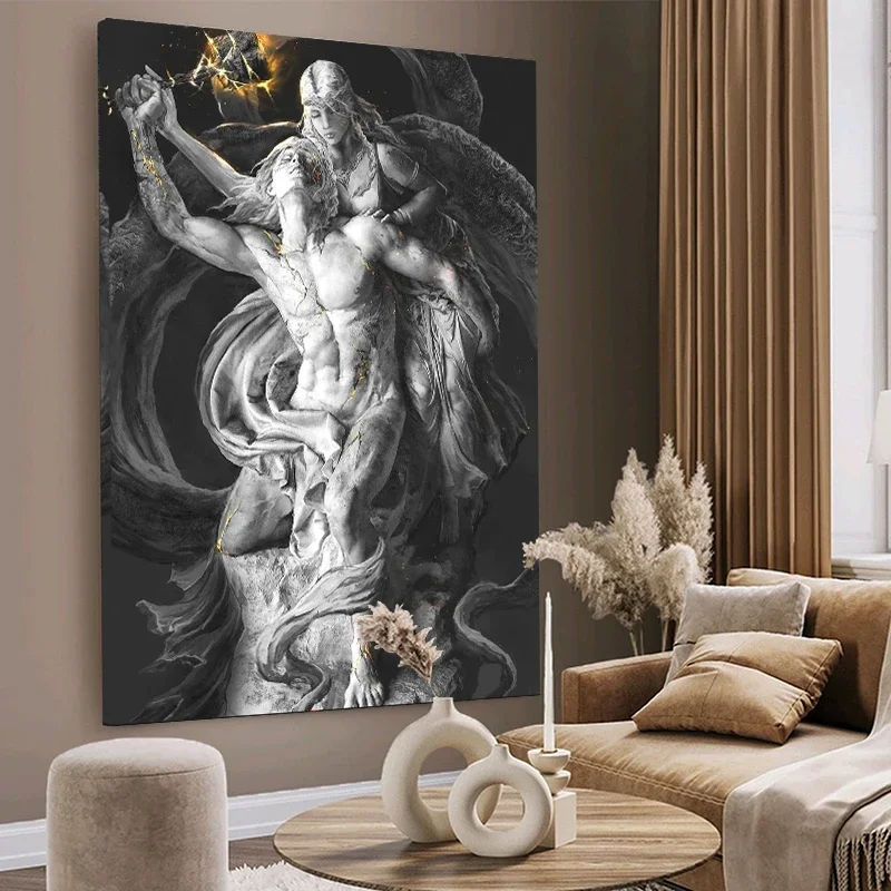 الكلاسيكية خمر جدار الفن النحت البوب الجماليات اليونانية صور HD قماش طباعة المشارك غرفة المعيشة المنزلي غرفة نوم الديكور