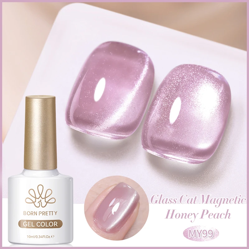 BORN PRETTY 10 ml Rhin Lake Blue Cat Magnetgel Dunkelblauer Glitzer Soak Off UV Gel Nail Art Lack Maniküre Nail Art Salon