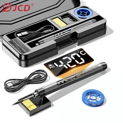 Multifunctional USB Digital Electric Soldering Iron Set Kit Intelligent 300-450℃ Temperature Adjustable Solder Iron Welding Tool