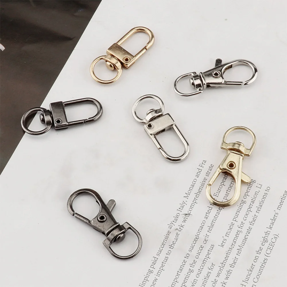 10-20pcs Snap Hook Trigger Clips Buckles For Keychain Lobster Clasp Hooks Necklace Key Ring Jewelry Supplies