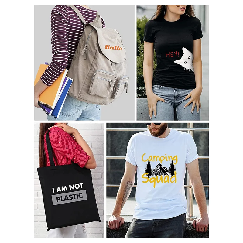 A15R -33 Pack HTV Heat Transfer Vinyl Bundle White And Black Heat Transfer Vinyl T-Shirt 12X10inch