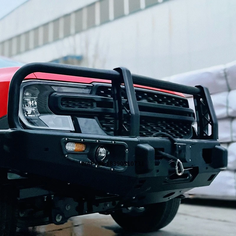 

Комплект обвеса для пикапа Ranger 2023-2024: Модифицированный передний бампер, защитный дуга (булбар) для бездорожья, противоударная защита