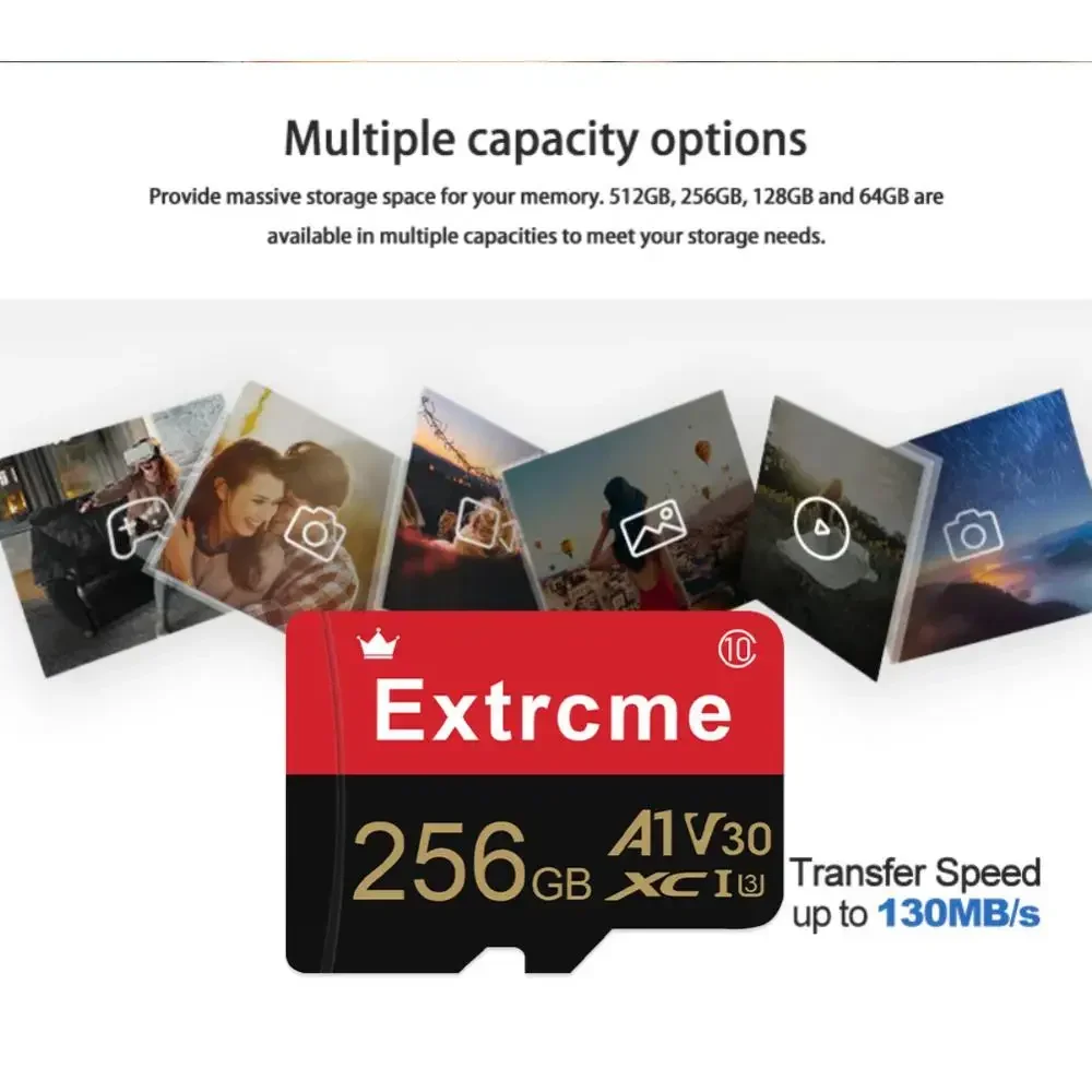 Extreme Pro-tarjeta Micro TF SD Original, U3 V30 A1, tarjeta TF para Drones DJI, cámara GoPro Insta360, vídeo 4K, tarjeta de memoria Micro SD