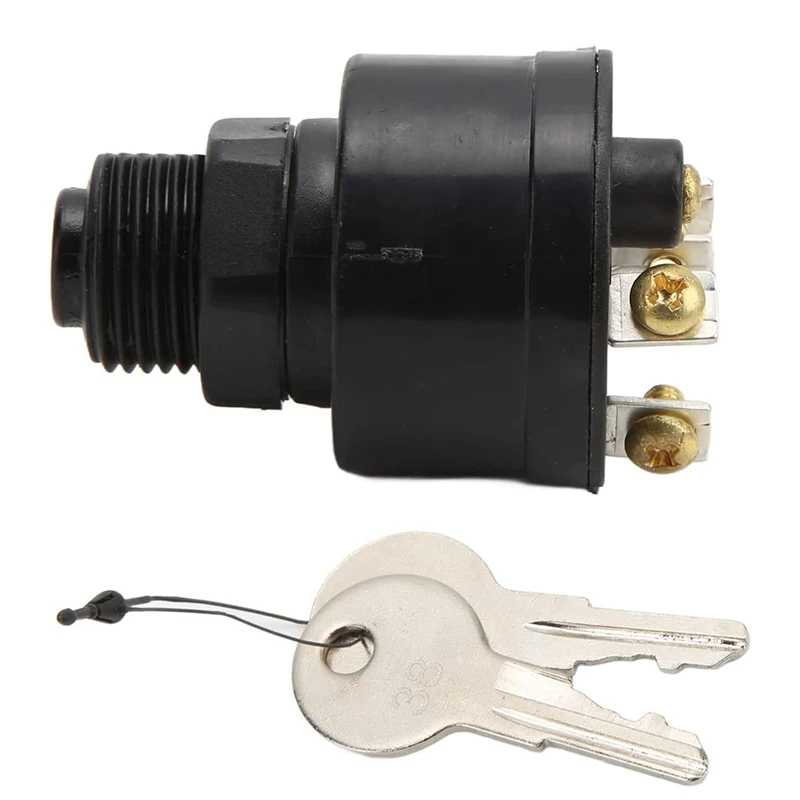 

Ignition Switch 3 Positions Ignition Key Switch 87‑88107 For Most Outboard Engines