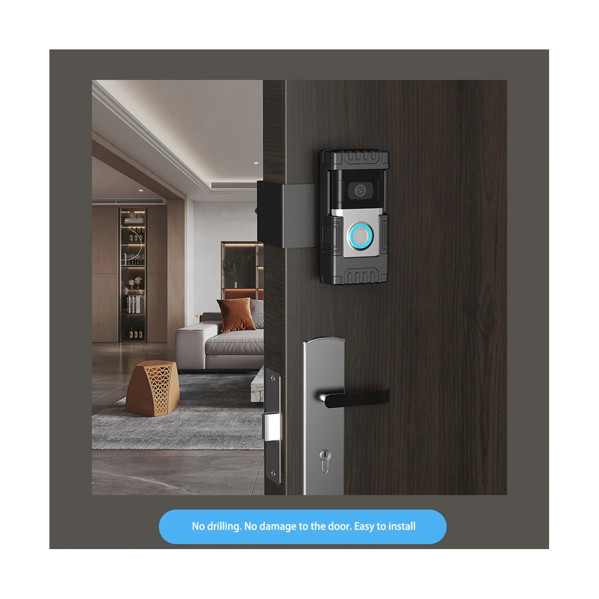 도난 방지 비디오 초인종 문짝 마운트, 1, 2, 3/3 플러스, 4, 2020/2023 용 초인종 마운트 거치대