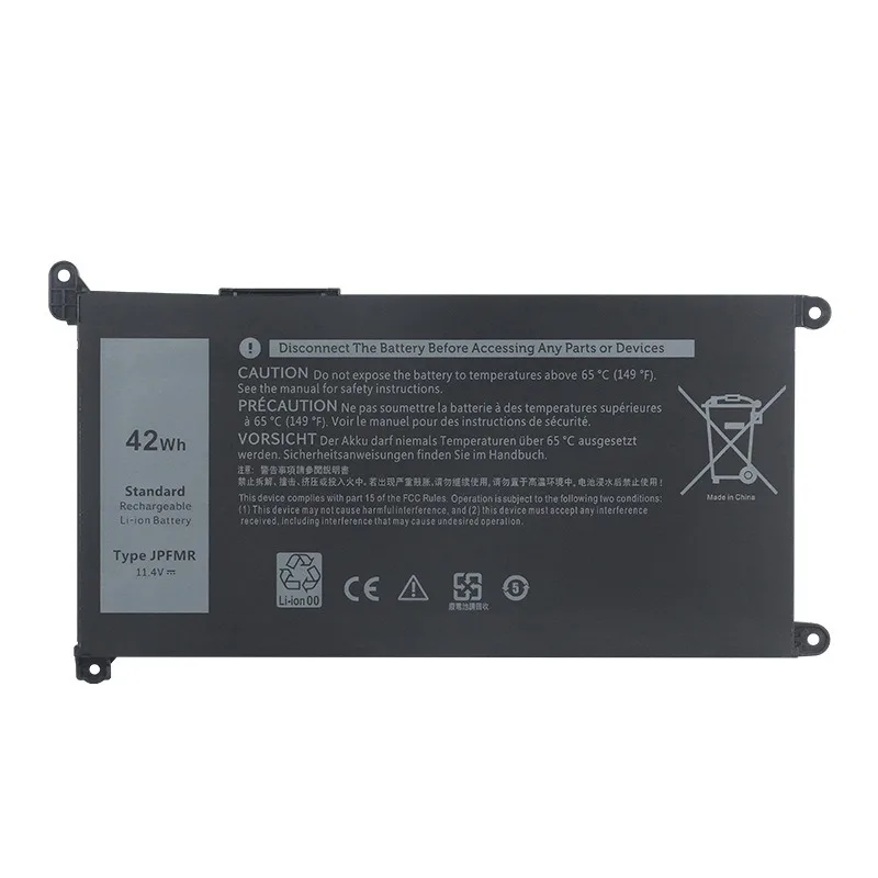 لديل 3100 3400 5493 5488 P90F 5593 بطارية الكمبيوتر المحمول JPFMR 11.4V 3800mAh