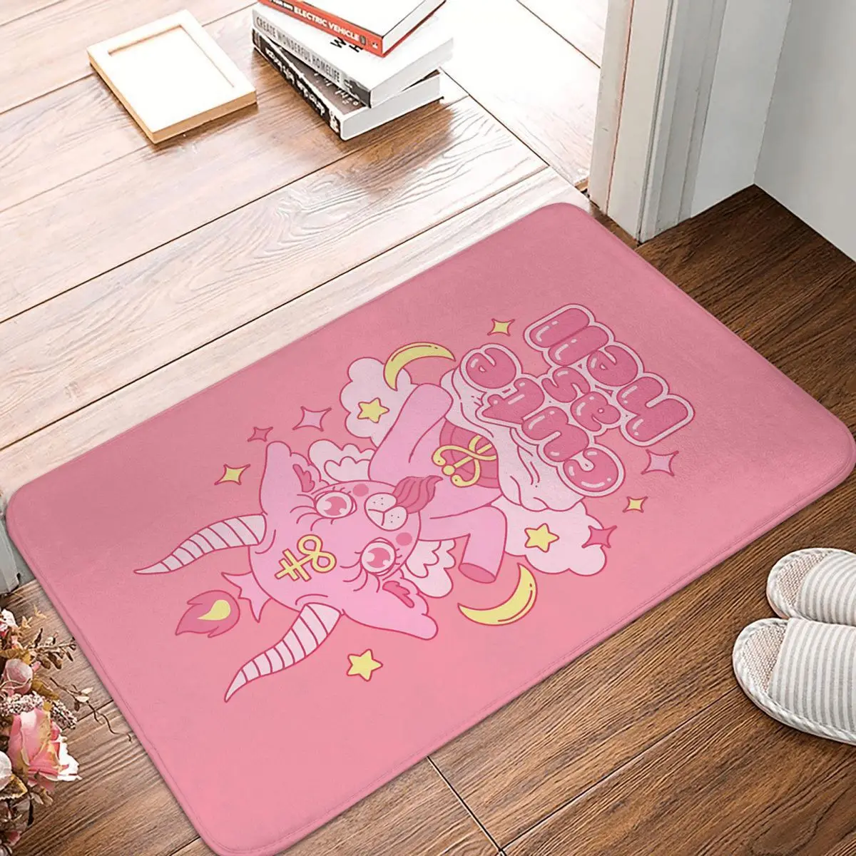 

Cute As Hell Doormat Rug carpet Mat Footpad Bath mat Non-slip toilet Balcony Parlor durable Washable