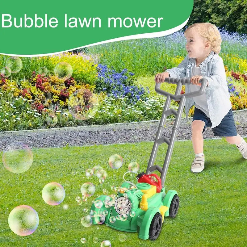 Kinderen Grasmaaier Bubble Machine Automatische Bubble Maker Speelgoed Met Licht En Geluid Party Sfeer Maker Zonnige Dagen Entertainment