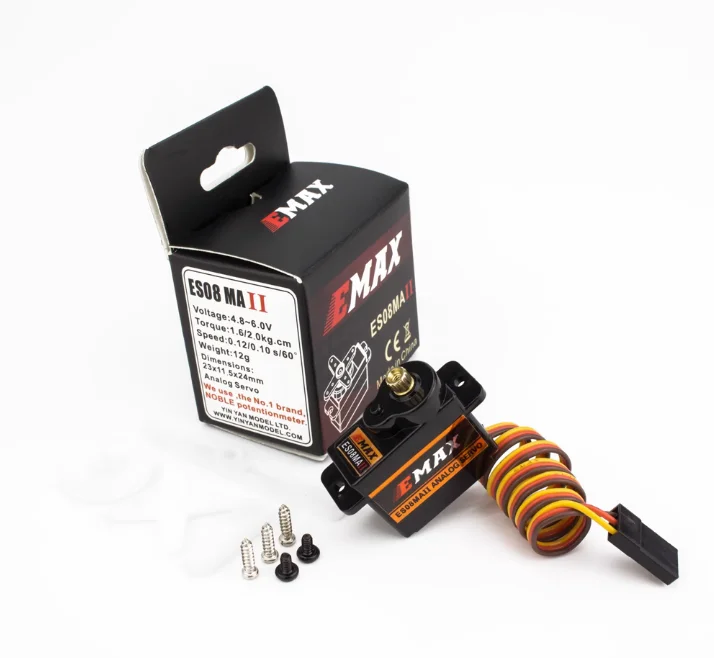 1PC ES08MA II Mini Metal Gear Analog Servo Digital Micro Steering Servos Gear 4.8-6V 200mA for 450 RC Helicopters