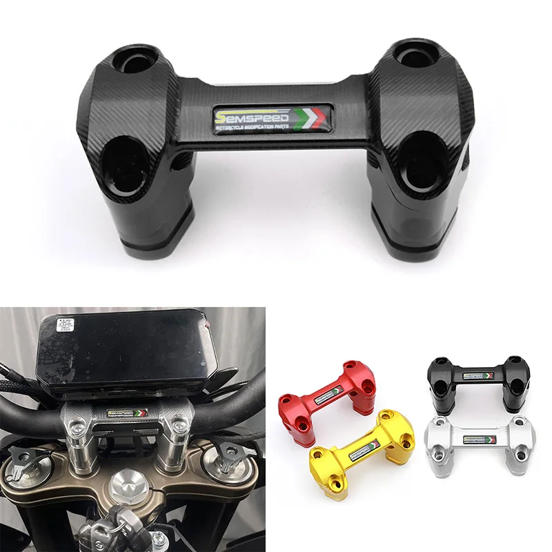 

For CFMOTO 800NK 2023 Motorcycle Steering Handlebar 30mm Forward Mount Bracket Kit Adjustable SEMSPEED CNC Modified Accessories