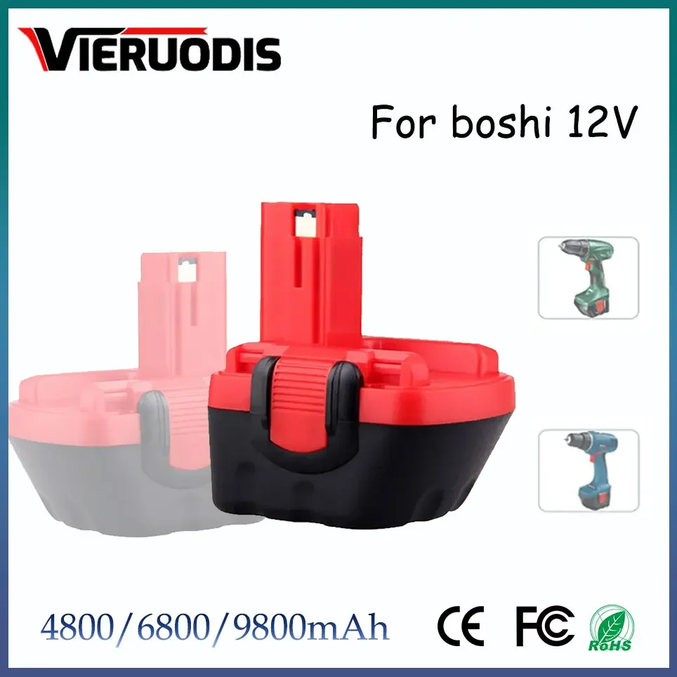 

For Bosch 12V 9.8Ah PSR 1200 Rechargeable Battery GSR 12V AHS GSB GSR 12VE-2 BAT043 BAT045 BAT046 BAT049 BAT120 BAT139 Newest