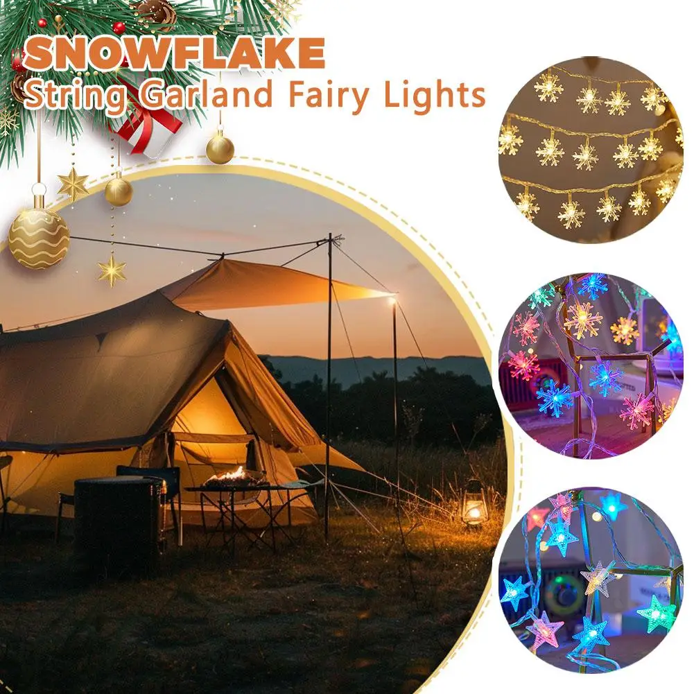 Star String Lights LED Solar Outdoor Camping Decoration Christmas Flashing Fairy Lights For Party Garden Window Display 380cm