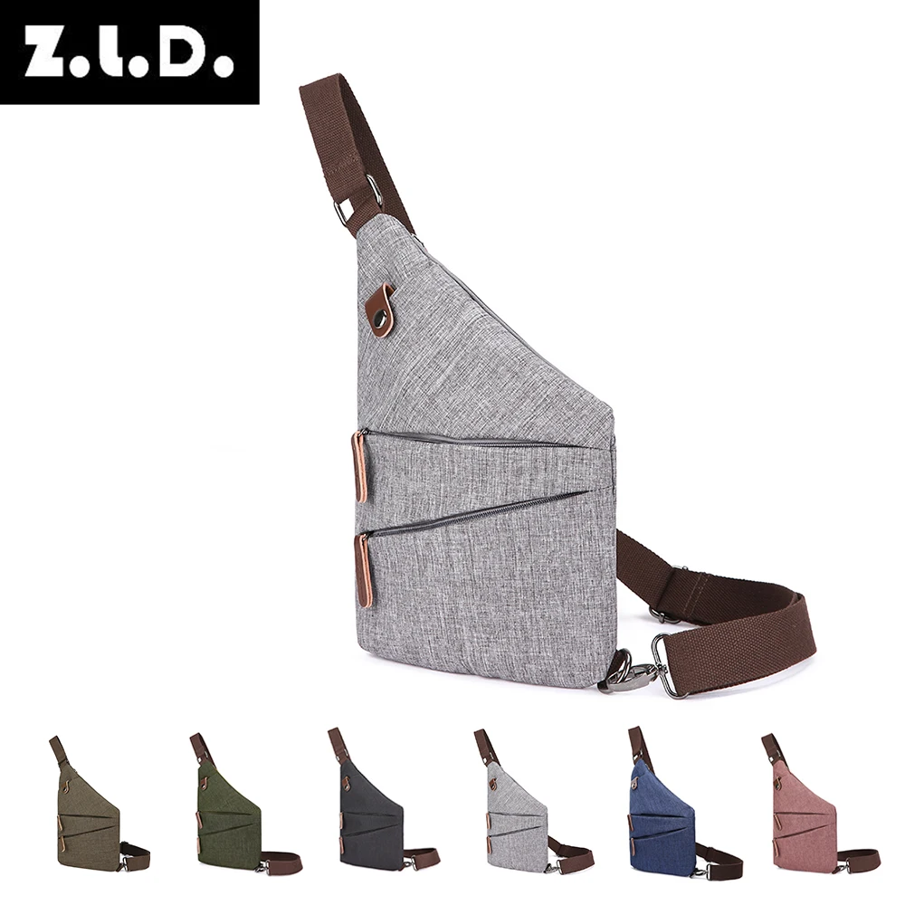 ZLD Personal Flex Bag Unisex Ultra Thin Anti-theft Small Chest Bag Mini Cross Body Bags Male One Shoulder Sling Bag