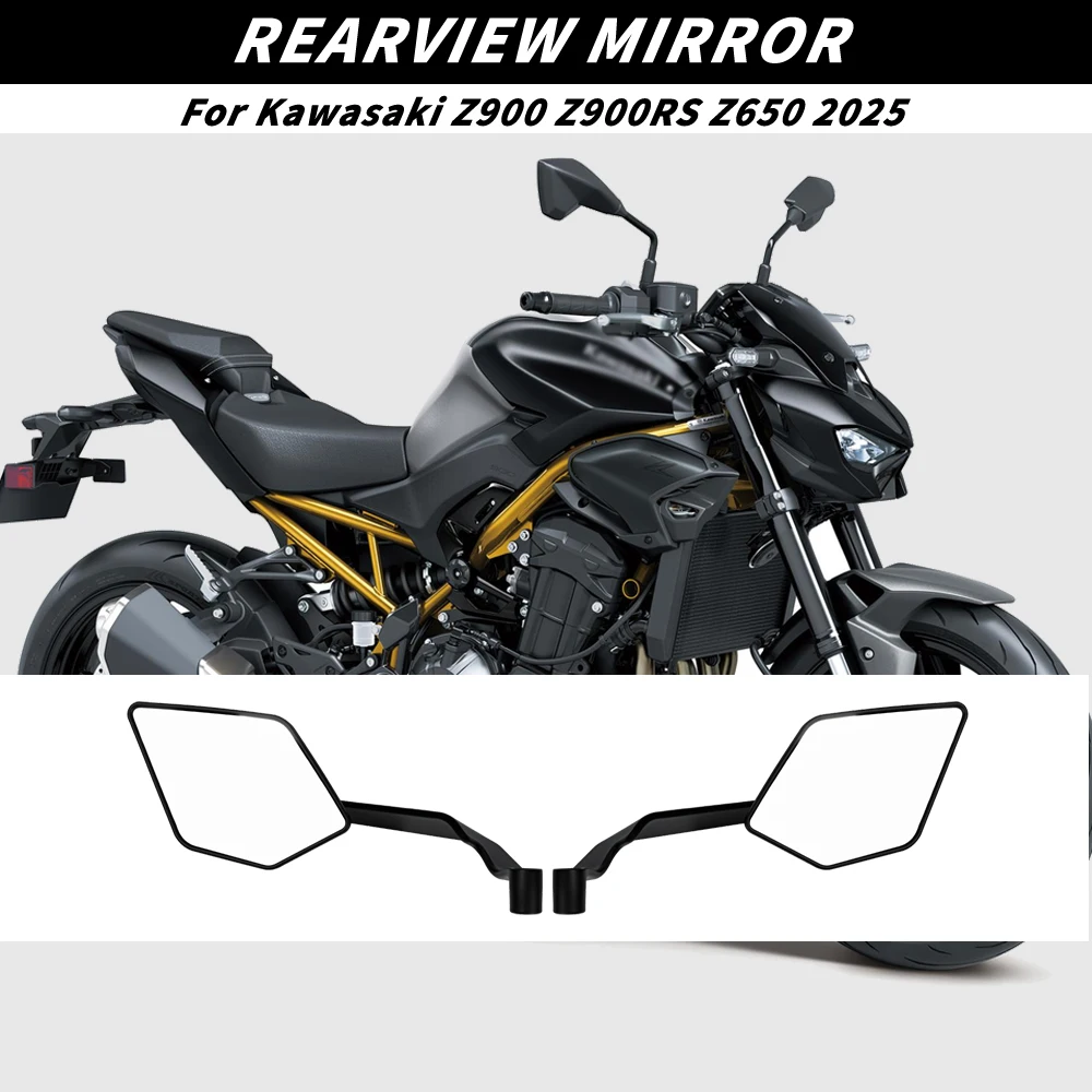 

Invisible Rearview Mirror Sport Wing-Style Mirror Kit Side Mirrors for Z900 2024 2025 Models Z900 SE Rearview Mirrors