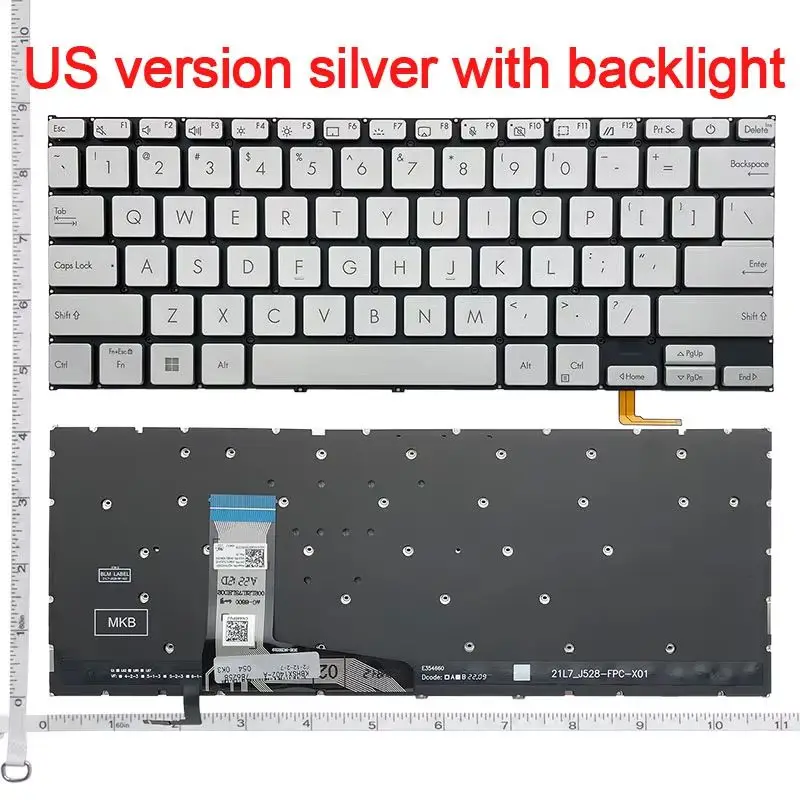 Laptop Keyboard for ASUS VivoBook 14 14Pro14Pro X1402ZA X1403 x1404V ADOL14V ADOL14Q X1405V ADOL14Z X1403VA M1402 D1402 F1402