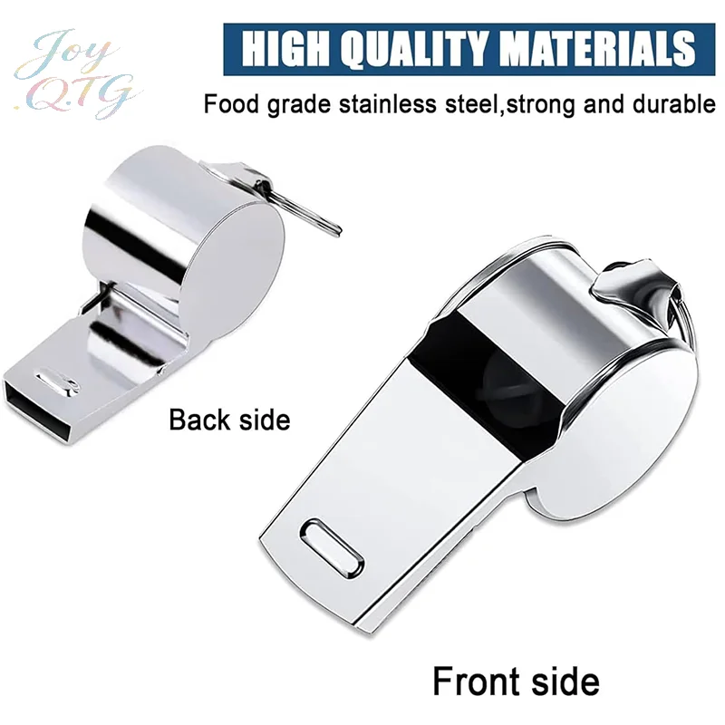 

Свисток для выживания на открытом воздухе, высококачественный, из нержавеющей стали, черный, розово-золотой, с креплением на шею, спортивный свисток, свисток спасателя