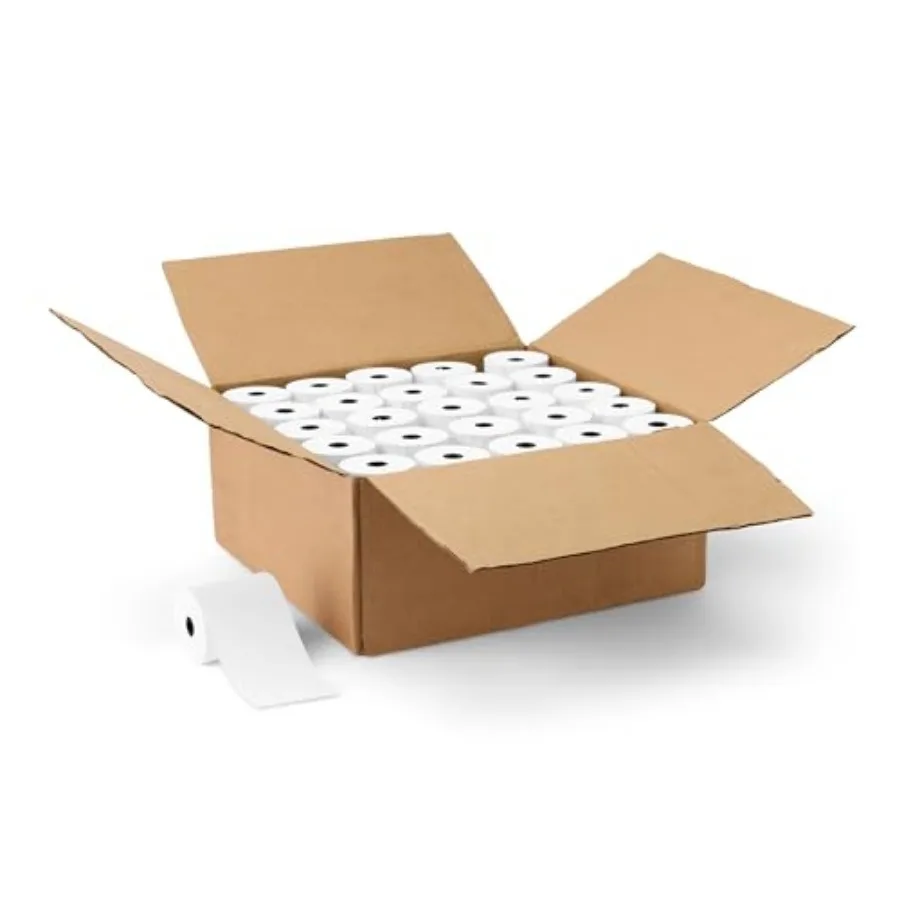 

Thermal Paper Receipt Rolls POS Receipt 50 Rolls BPA-Free and FSC Certified Recycled Materials White